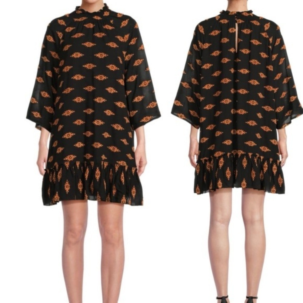 RHODE Marika Dress, Ikat Jacquard print, size XS NWT